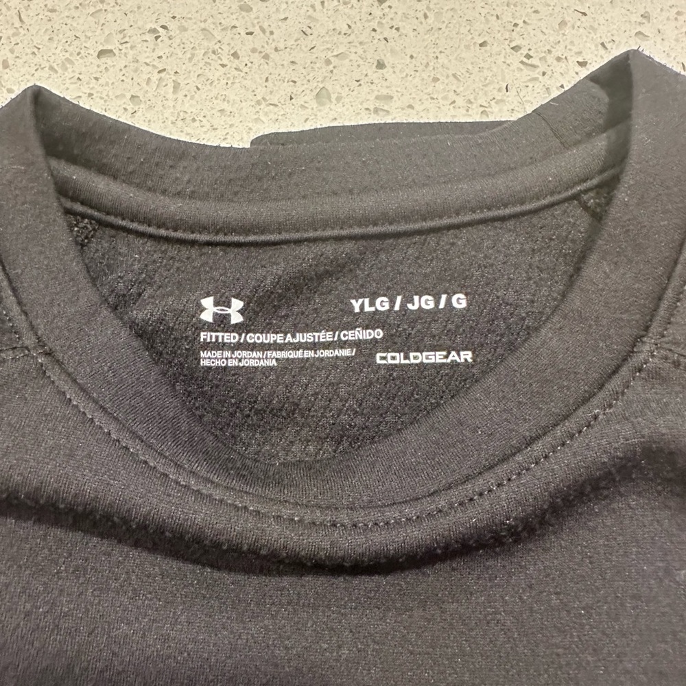 Under Armour Men's Black Long Sleeve ColdGear Tee